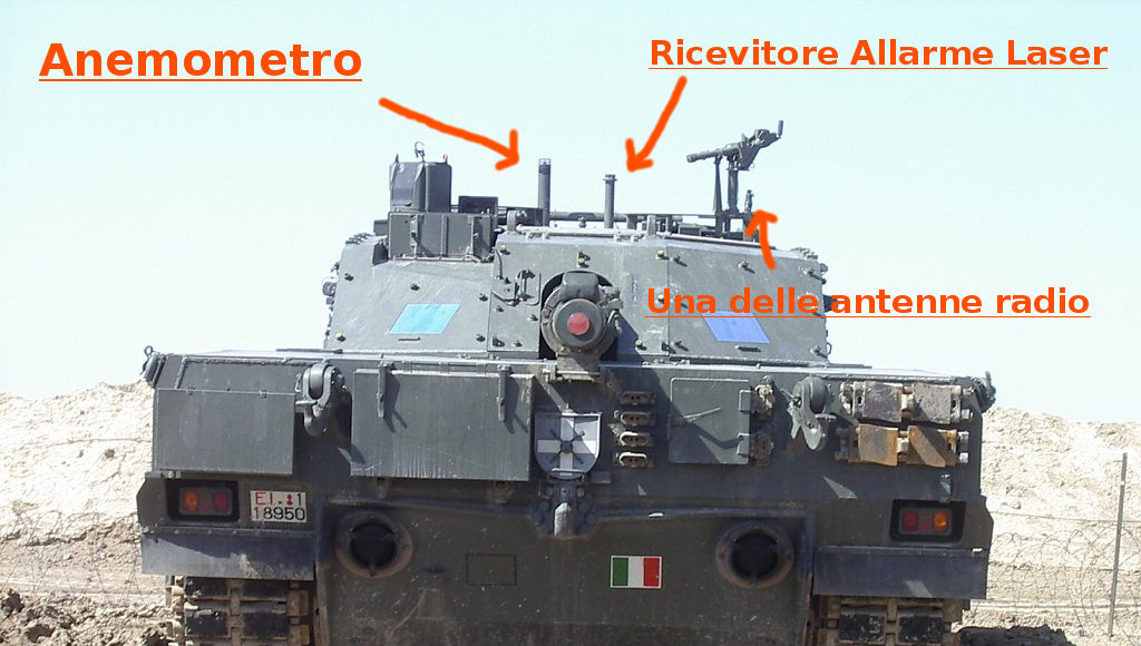 c1 ariete antenne anemomemtro ralm iveco oto melara marconi