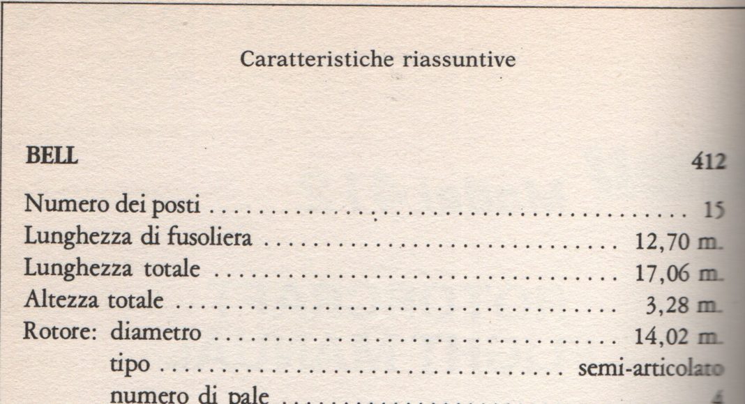 características ab 412 augusta sino aviação italiano exército